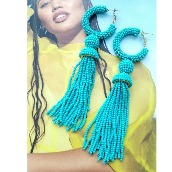 Beaded Tassel Earrings - Picture 1 of 1